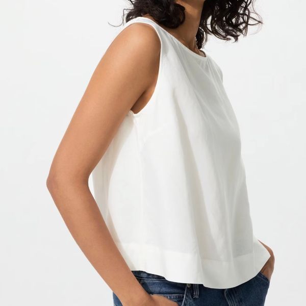 Uniqlo Linen Blend Blouse | Sleeveless