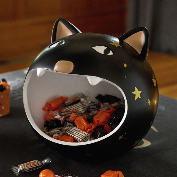 Rifle Paper Co. Black Cat Halloween Resin Candy Bowl