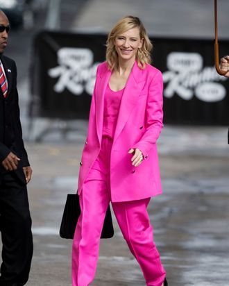 Pink Power Suits! See Celebs Rock Rosy Two-Pieces on the Red Carpet - Us  Weekly Celeb Pink Suit Red Carpet Trend: Cate Blanchett, More