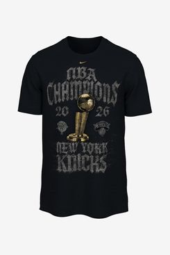 Unisex New York Knicks Nike Black 2026 NBA Finals Champions Locker Room T-Shirt