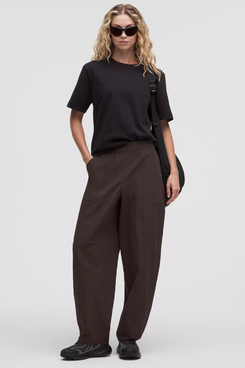 Lululemon Crinkle Nylon Mid-Rise Barrel-Leg Pant
