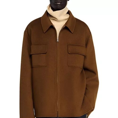 Sandro Dual Pocket Overshirt Jacket