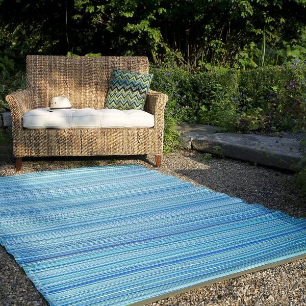 Fab Habitat rug is reversible for indoor/outdoor use