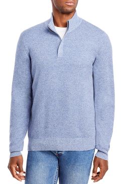 Bloomingdale's Marled Half-Zip Sweater