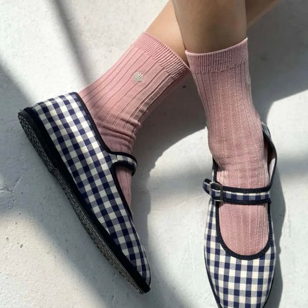 Le Bon Shoppe Embroidered Her Socks