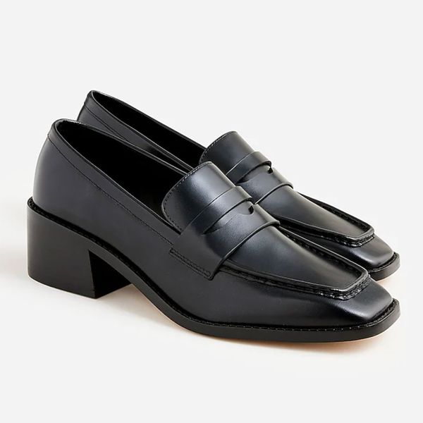 J.Crew Addison Stacked-heel Loafers