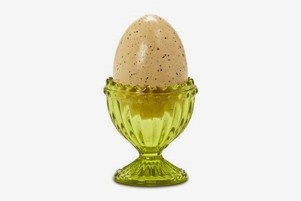 Green Reproduction Depression Glass Egg Cups, Set of 2