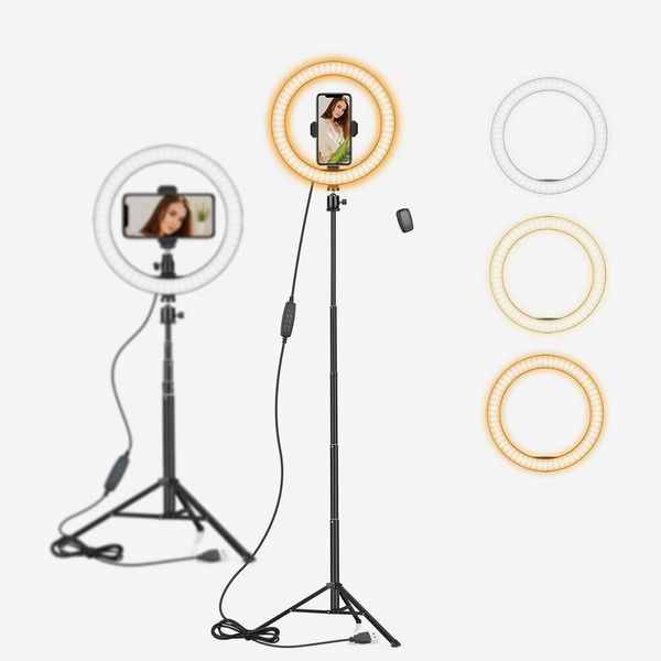 AIXPI 10-Inch Ring Light with 59-Inch Tripod Stand & Phone Holder