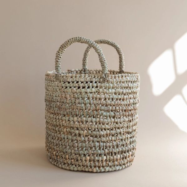+Coop Open Weave Tall Basket With Handles