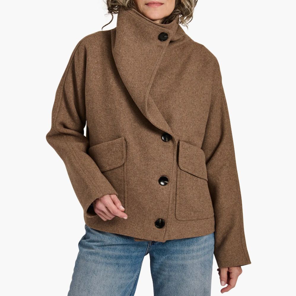 Bernardo Funnel Neck Coat