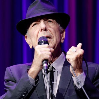 Leonard Cohen, Singer, Songwriter, Poet, Canada, performs on July 17, 2013, at O2 World, Berlin, Germany