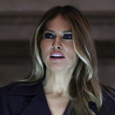 Former First Lady Melania Trump Speaks At Naturalization Ceremony At The National Archives