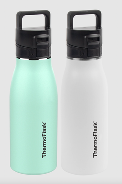 ThermoFlask Travel Mug Two Pack With FlipLock Lid