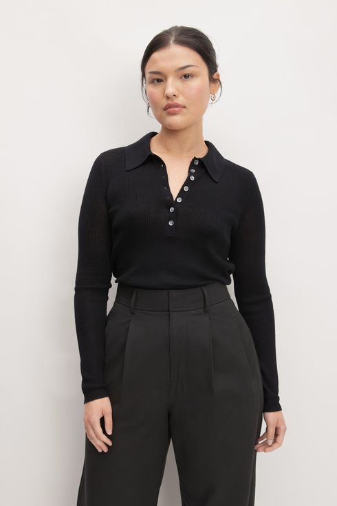 Everlane The Polo in Ultrasoft Merino