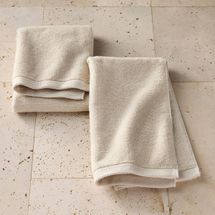 Casaluna 2pk Organic Hand Towel Natural