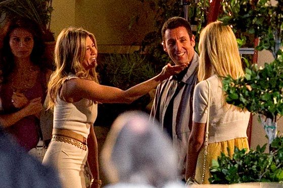 See Jennifer Aniston and Adam Sandler Shooting Just Go With It ...