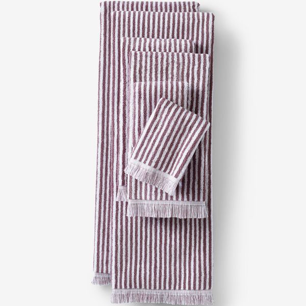 Lands’ End Cotton Yarn-dyed Stripe 6-Piece Bath Towel Set