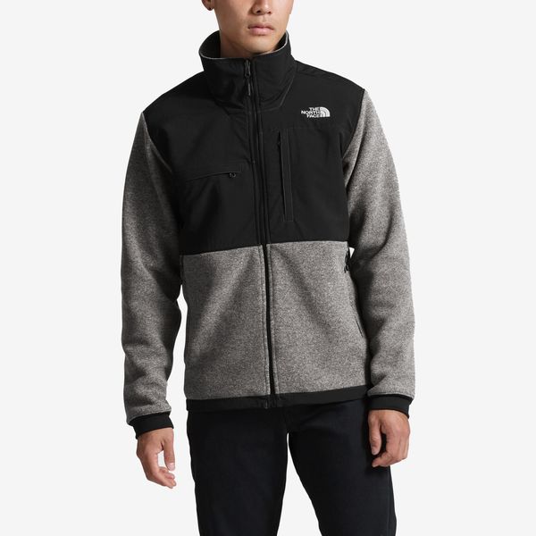 black gray north face denali fleece jacket - strategist rei winter sale