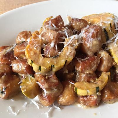 Barbuto's gnocchi with delicata squash.