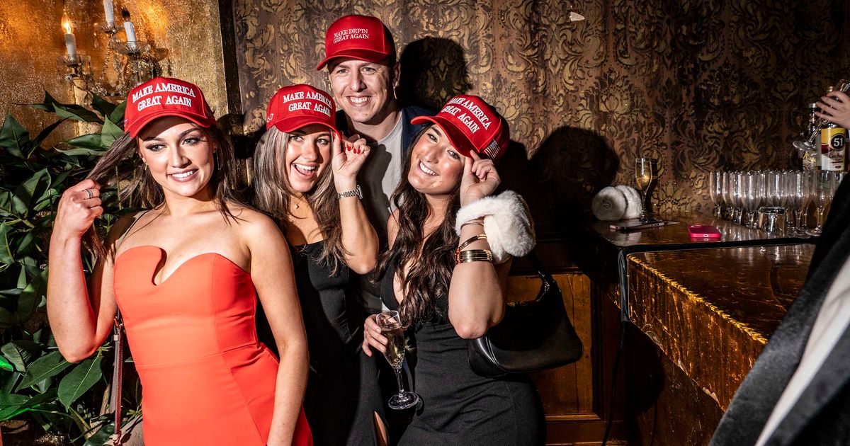 Party und Kundgebung von Trump-Anhängern am Vorabend der Amtseinführung