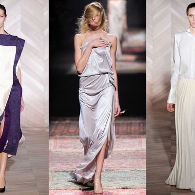Looks from Maison Martin Margiela's fall and spring 2012 collections.