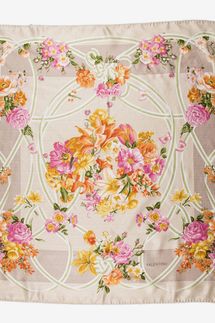 Valentino Silk Floral Print Scarf