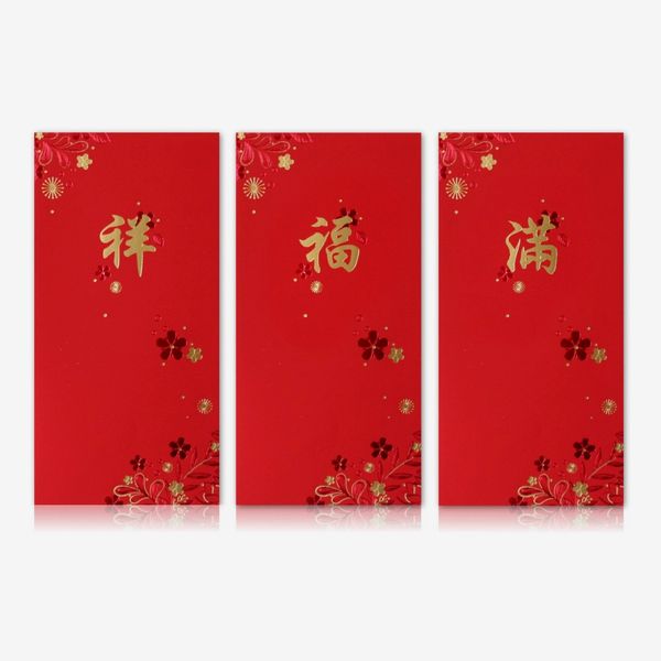 Premium Chinese Red Envelopes - 3 Design Collection (Set of 9)