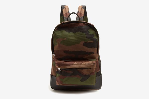 A.P.C. Mickael Camouflage-Print Canvas Backpack