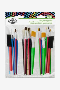 Royal & Langnickel Craft Brush Value Pack, 25 Pieces