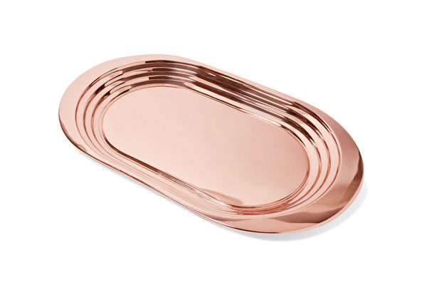 Tom Dixon Plum Copper-Plated Tray