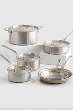 Quince 5-Ply Stainless Steel 10 Piece Cookware Set