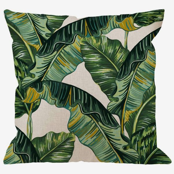 HGOD DESIGNS Palm Leaves Decorative Throw Pillow Cover Case