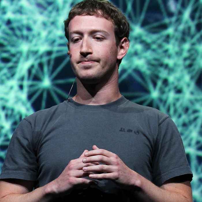 Facebook CEO Mark Zuckerberg pauses as he delivers a keynote address during the Facebook f8 conference on September 22, 2011 in San Francisco, California. Facebook CEO Mark Zuckerberg kicked off the conference introducing a Timeline feature to the popular social network.