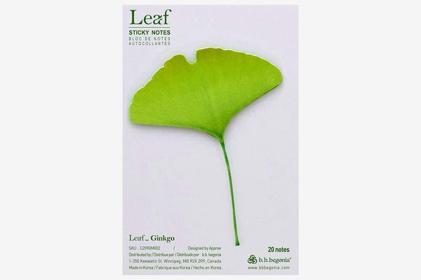 b.b.begonia Leaf_Ginkgo -Sticky Notes, Green