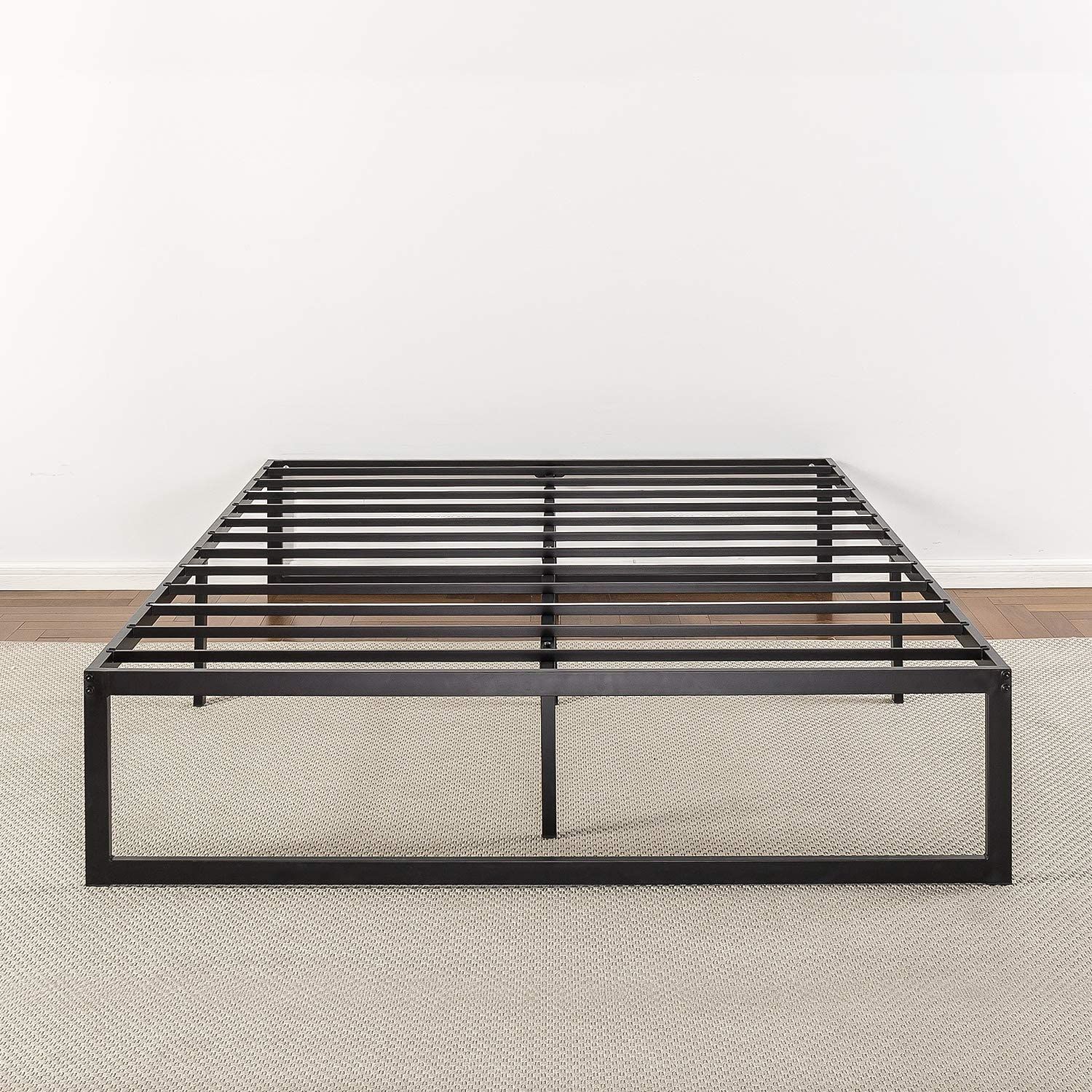 Easy Assembly ZINUS Yelena 14 Inch Metal Platform Bed Frame Steel Slat Support Queen No Box Spring Needed