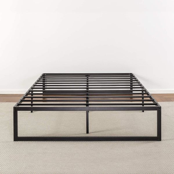 19 Best Metal Bed Frames 2020 The, Metal Bed Frame With Wooden Slats Queen