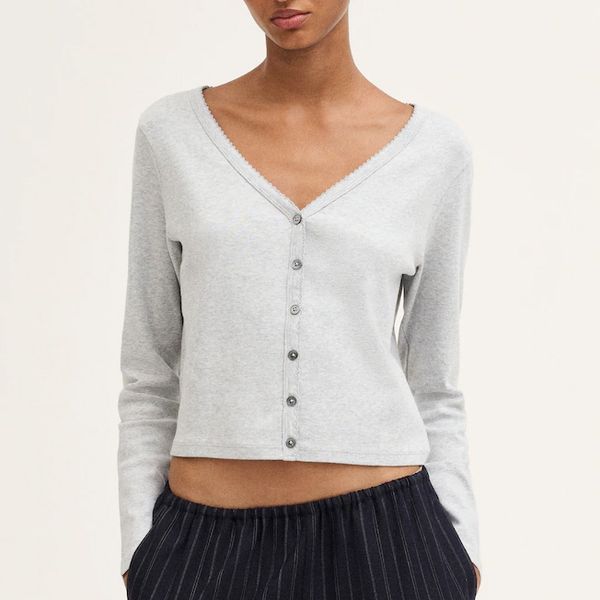 Madewell The '90s Cardigan in Compact Cotton