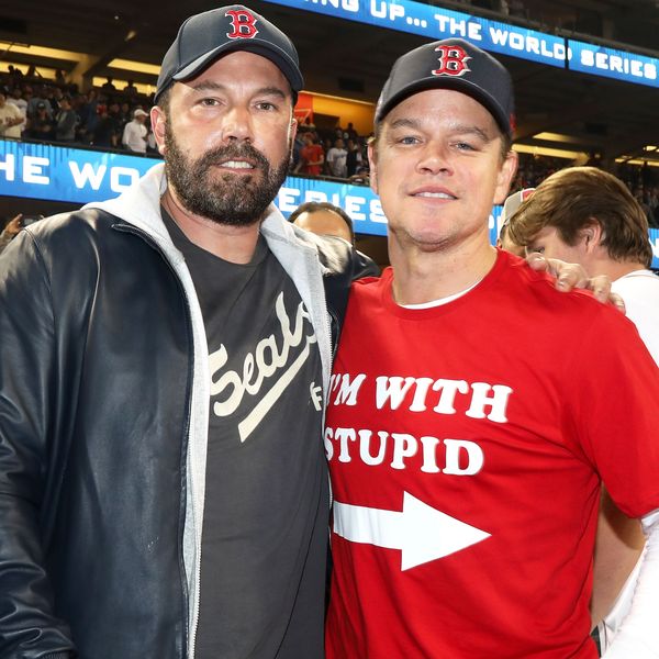 Ben Affleck & Matt Damon Signed Authentic Boston Red Sox Jersey