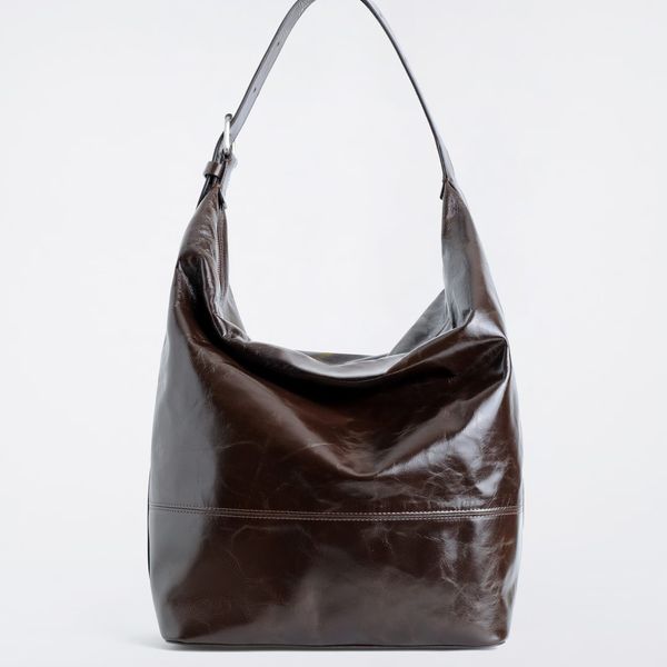 COS Buckled Bucket Bag - Leather