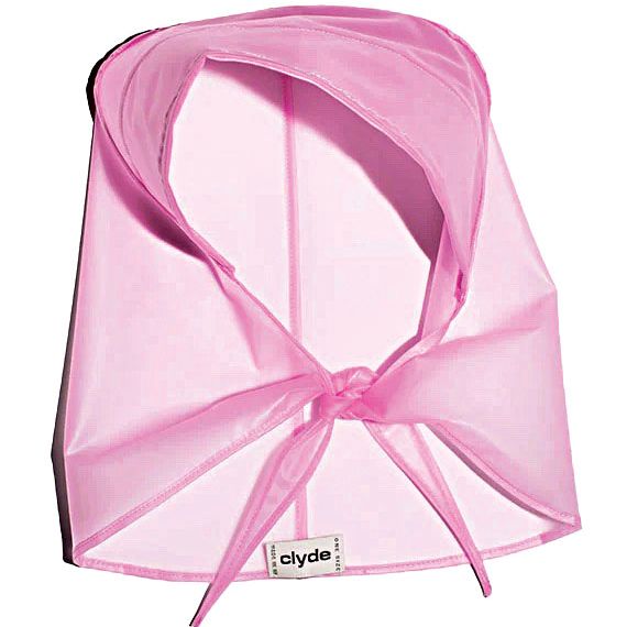 Clyde Sheer Pink Rain Bonnet