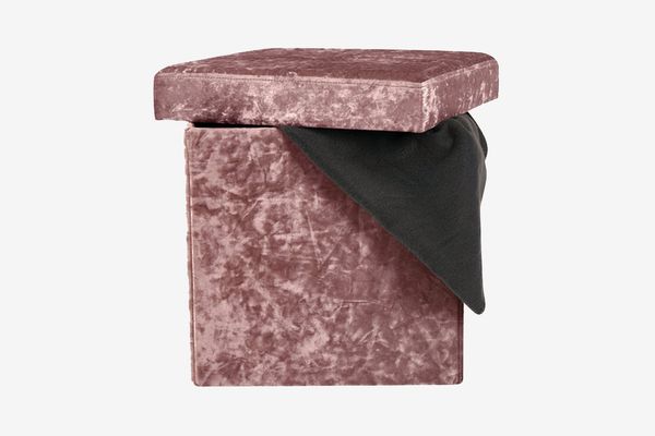 Dormify Single Folding Crushed Velvet Ottoman