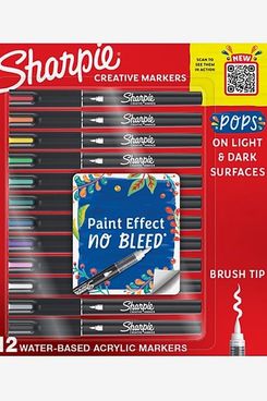 Sharpie Creative Markers, Water-Based Acrylic Markers - 12