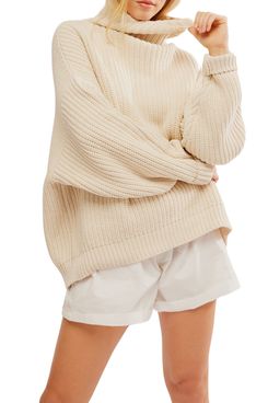 Free People Swim Too Deep Turtleneck Sweater