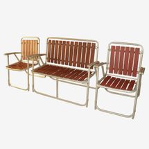 Teak-and-Aluminum Chairs