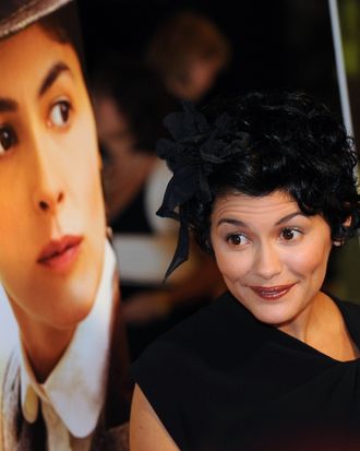Audrey Tautou at the 2009 premiere of 'Coco Before Chanel.'
