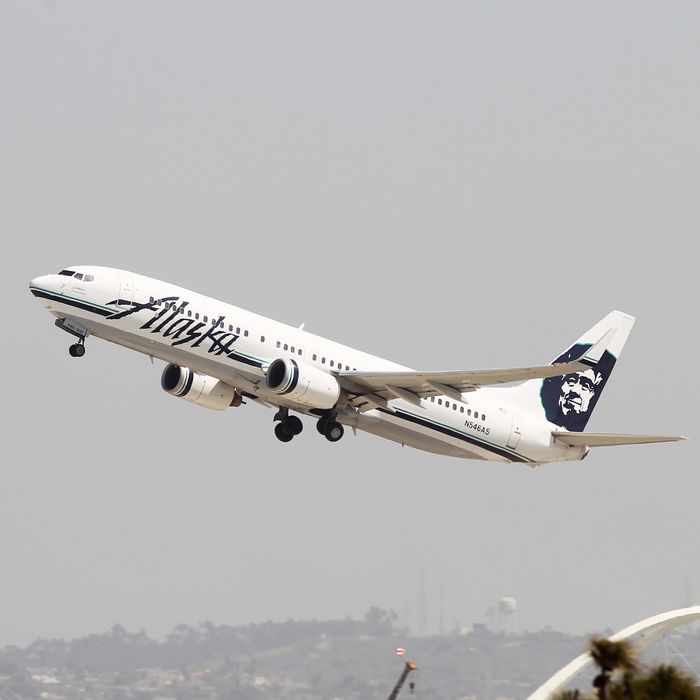 Alaska Airlines plane.