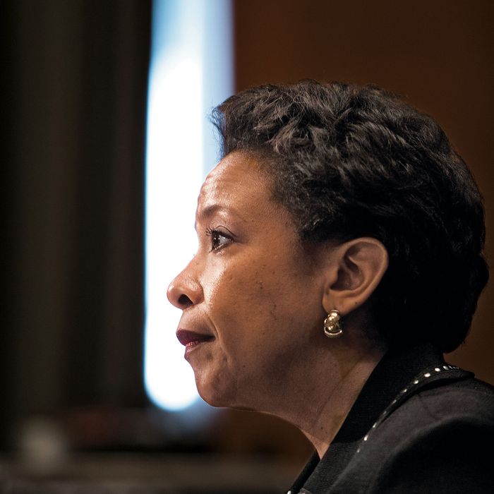 Attorney General Loretta Lynch appears before the Subcommittee on Commerce, Justice, Science, and Related Agencies on Capitol Hill in Washington.