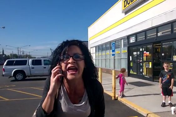 This Proudly Racist Woman Cant Stop Screaming the N-Word at a Man Who Dared to Start His Car in Front of Her Kids image