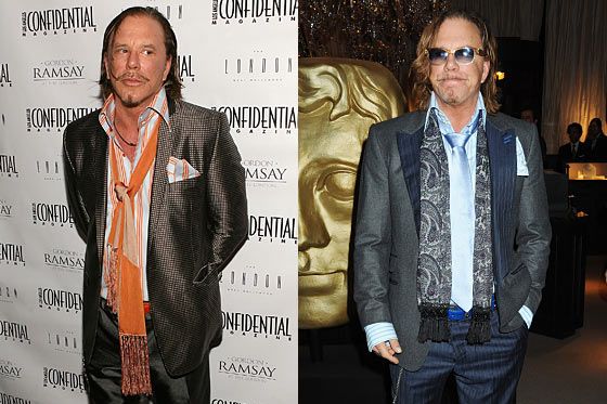 Mickey Rourke shows bizarre style choices with shades worn OVER