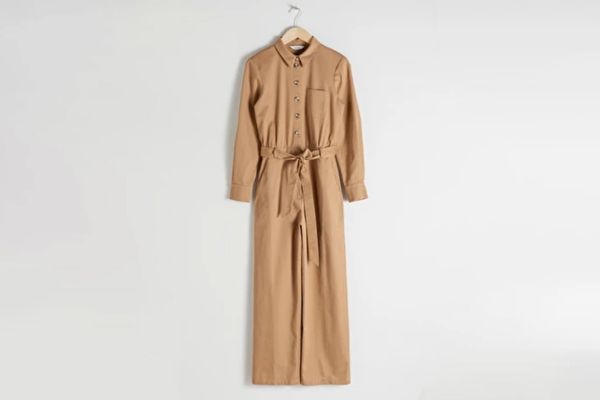 & Other Stories Belted Cotton Boilersuit